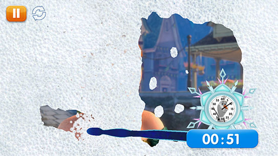 Oral-B Stages Power Kids Frozen Elsa Magic Timer app sticker